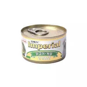 임페리얼 강아지캔 닭고기+게살 1박스 (100g 12개)사료 통조림 애완동물간식 반려 훈련 훈련용 애견 영양