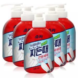 무궁화 소키 찌든때 전용세제 500ml x 5개표백비누 흰옷얼룩제거 대용량 업소용 운동화빨래 손세탁 찌든 손