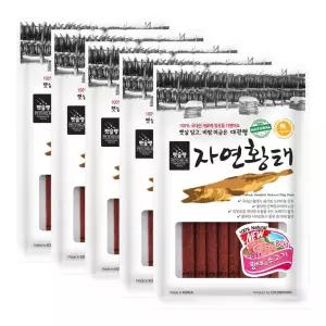 대관령 자연 황태 소고기 스틱 80g x5애견간식 강아지 반려동물 훈련 칭찬