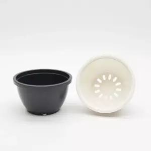 낮은 원형 플라스틱 포트 화분 D14x7cm 10개셋꽃집 분배 인테리어 정원 원예 베란다 디자인 심플한 무지 식