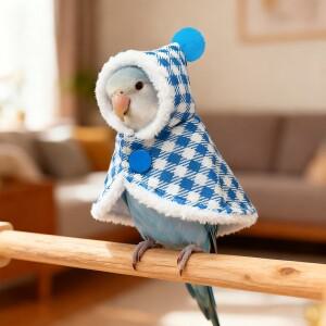 앵무새 망토 새 커버 겨울철 외출호환용 의상 옷  다채로운