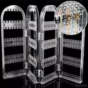 아크릴 2단 귀걸이진열대 1개 액세서리진열대 귀걸이홀더 귀걸이진열대