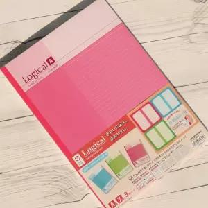 나카바야시 A4 논리노트 3권 팩 로지컬-라인 A403A-3p제본 공책 고급 학생 업무용 수입 나까바 대학생 필기