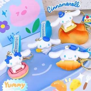 산리오 시나모롤 브레드 피규어 키링-랜덤캐릭터팬 팬시 문구 패션소품 어린이액세서리 유아동 키링 캐릭터