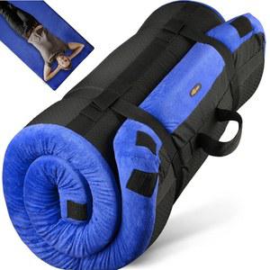 4인치 GAILUOP 엑스트라 두꺼운 메모리 폼 캠핑 매트리스, 롤업 플로어 슬리핑 매트 캠프 요람 매트리스 패드 여행용 소파 침대, 사이드 슬리피어용 침대