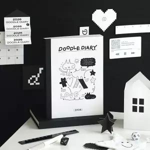 2026 두들 다이어리 위클리 플래너 3포켓 미니 파일스케줄 스케줄러 3파일 수첩 노트 러노트