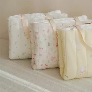 생크림 모달 듀라론 리버시블 사계절 어린이집 낮잠이불 패드