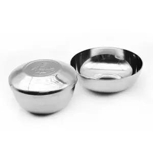 스텐 밥그릇 국그릇 밥주발 대접 이중 한식기 세트 대식기 밥공기 제사용 용공기 용그릇 한정