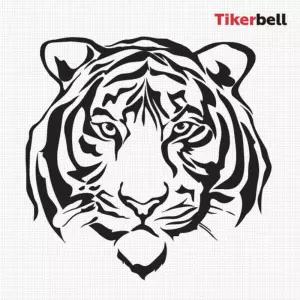 티커벨 호랑이02 대형 데칼스 TKL-21자동차튜닝 차량꾸미기 꾸미기 차량스 자동차스 익스테리어 테리어