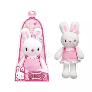 심리안정 리본장식 폭신 토끼인형 35cm 발달 동물 소품 생일