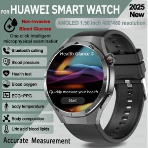2025 화웨이 의료용 스마트 워치 남성용 ECG + PPG 혈압 심박수 측정 시계 HDBluetooth 통화