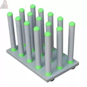 롤거치대 스텐 차량용 진열대 롤러 벽지 소형 도배 재단