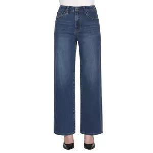 게스 와이드청바지 여자청 데님팬츠 여성청 부츠컷청-다크 블루-30