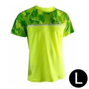 LiNing 여성 반팔 티셔츠 라운드 (그린L) (AAYN034-1)운동복세트 트레이닝 집업 상의 헬스 실내 배드민턴