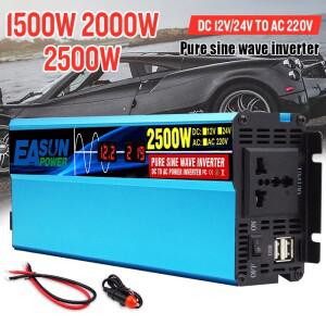 EASUN POWER 순수 사인파 인버터 자동차 벅 컨버터 LED 디스플레이  12V 220V 전력 1500W 1800W 2500W