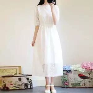 셀프 스몰 웨딩 드레스 원피스 소녀감성 화이트 촬영 셀프웨딩룩