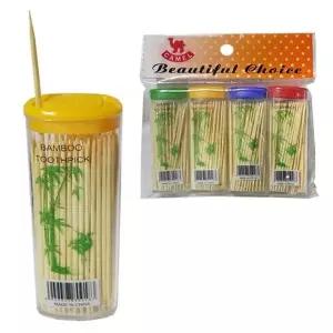 고품질 B휴대용 얇은 대나무 이쑤시개 요지 4통 이쑤시개 요지 대...