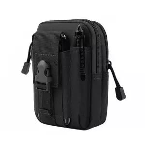 [셀러허브]여행 허리벨트 보조가방 휴대폰 등산 파우치(블랙) (S13467658)