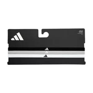 아디다스 헤어밴드(IK0471) 3개입운동머리 카락 스포츠띠 머리 블랙 그레이 흰색