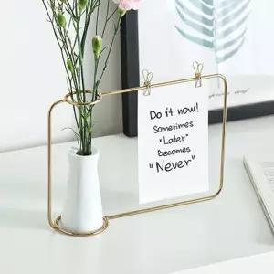 철제 프레임 꽃병 화병 인테리어 소품 메모지 디스플레이 홈데코 디자인 플라워베이스 집꾸미기 유니크 철