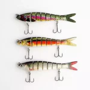 8단 관절 낚시 미끼 루어 세트 (WFKNRRT)