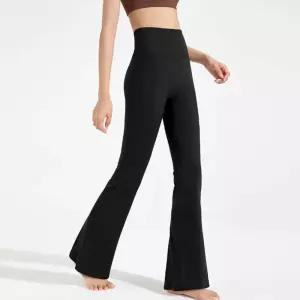 여자 슬림 쫀쫀한 신축성 사계절 사용가능 하이웨스트 밴딩 부츠컷 레깅스여성5부 필라테스 두꺼운 가을 따