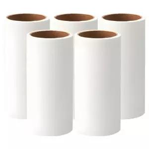 리빙필로 심플 미니 먼지제거 옷청소 돌돌이 클리너 리필 화이트종이, 5개, 내경 38m