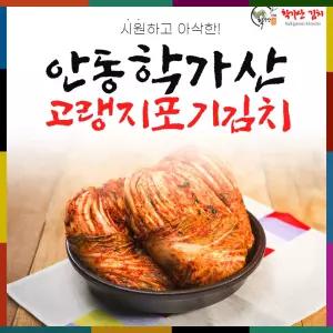 도경식품 안동학가산김치 고랭지 포기김치 (배추김치) 7kg 1개