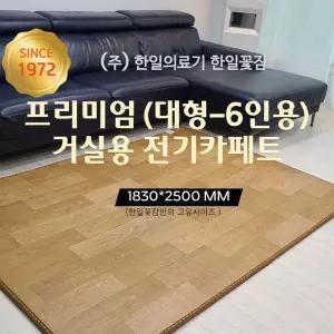 [한일꽃잠]프리미엄 전기카페트 대형 6인용 183cmx250cm 거실형