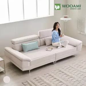 우아미가구 서온 4인용 패브릭 황토볼 온열 온도조절 흙소파