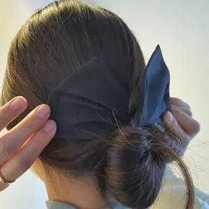 와이어 올림머리 헤어밴드 당고머리끈 블랙-WFHYZ8J