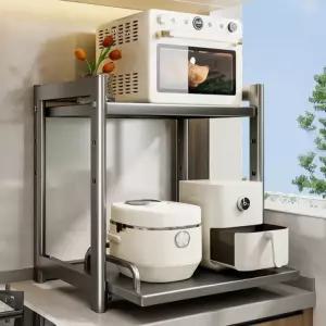 슬라이딩 주방선반 조리대 수납 렌지대 에어프라이어 밥통 밥솥장 오븐장