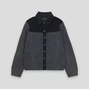 [코데즈컴바인][코데즈컴바인] 코듀로이 니트 배색 자켓 (CLA-JK001W1) (P003753320)