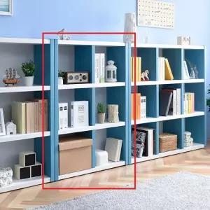 제이가구 E벨로 3R 3단 낮은 오픈 책장