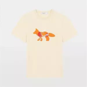 메종키츠네 폭스 카페 클래식 남녀공용 반팔 티셔츠 SPCKU00116 P203