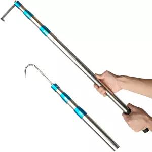 Bytcw 카고 그랩퍼 리치 리트리버 툴 6.3피트 고성능 트럭 베드 액세서리 후크 달린 망원형 당김대