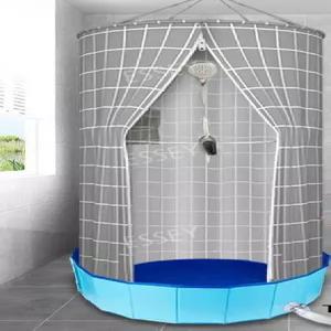 비상 이동식 그레이 물막이 간이 텐트 샤워실 욕실 샤워부스 휴대용 파티션