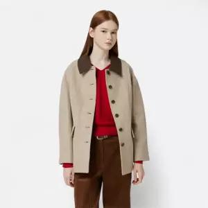 [롯데백화점]씨씨콜렉트 칼라 배색 헤링본 아워글래스 자켓 C254MSF036