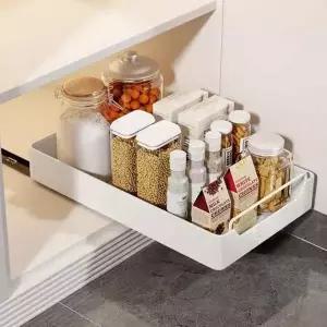 싱크대 서랍 레일 수납 선반 주방 하부장 정리 슬라이딩