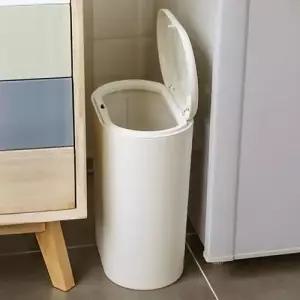 원터치 쓰레기통 10L 화장실 휴지통 간편형 쓰레기 수거함 WFLSE2L