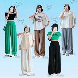 주름바지 여성 5컬러 하늘하늘 아이스 플리츠 와이드 밴딩팬츠