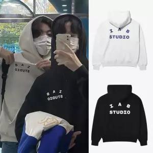 IAB STUDIO 아이앱 스튜디오 남녀공용 후드티 캐주얼 패션 브랜드 가을 및 겨울