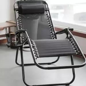 간이 리클라이너 좌식 1인 조립식 휴대용 리클라이너 거실 제로그래비티 편안한 침대형 누워서 접이식