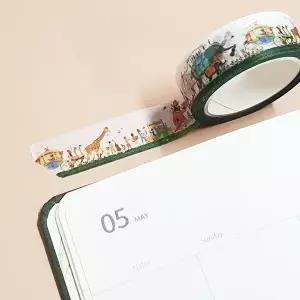 고품질 숲협주곡 수채화 마스킹 테이프 다이어리꾸미기 다이어리꾸미기 다이어리데코 다꾸용품 WFI745K