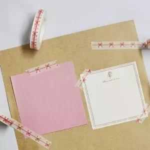 고품질 다이어리꾸미기 마스킹 띠 컬러 테이프 리본 다이어리꾸미기 다이어리데코 다꾸용품 WFI74D6