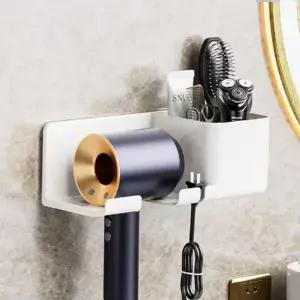 정리 가정 무타공 드라이기 보관 수납형 수납 거치대