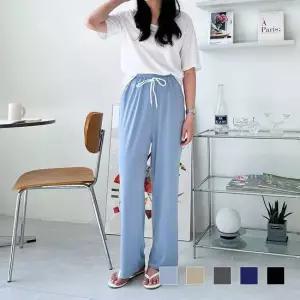 젝티 여자 아이스 세미 와이드 팬츠 쿨바지