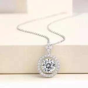 메종드쉬 모이사나이트 목걸이 랩다이아 댄싱 BMN013