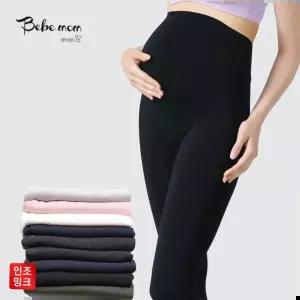 임산부겨울레깅스 산모레깅스 베베맘 국내산 인조밍크 임부쫄바지
