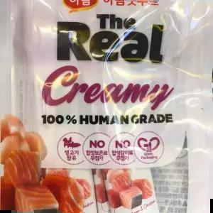 고양이 하림 더리얼 크리미 연어 닭가슴살 반려묘 사료 50g